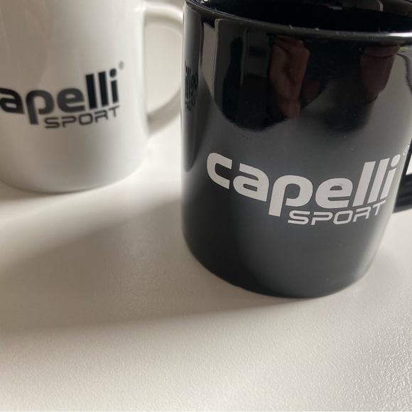 2 expresso cups Capelli Sports black and white - Picture 3 of 4